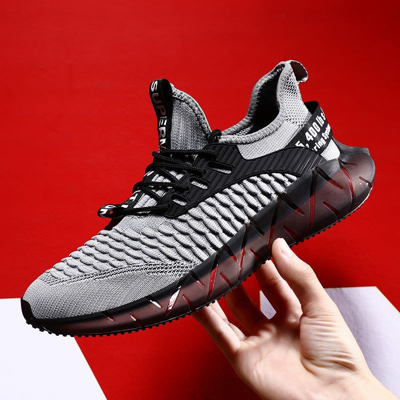 Men's Smile Welcome Breathable Adi Popcorn Bottom Sneakers