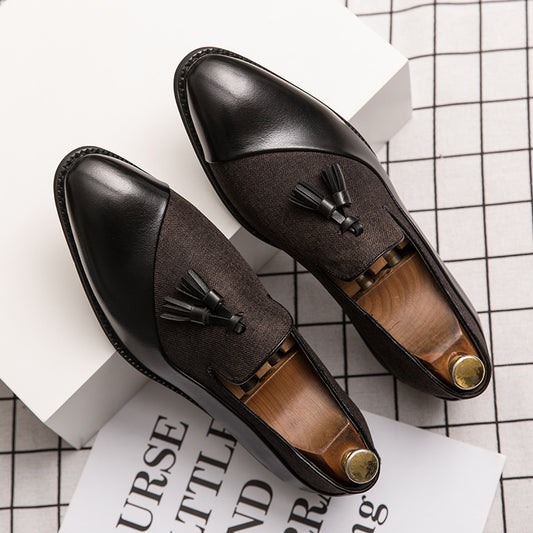 Men's Fashion Fashionable British Style Vintage Formal Wear Leather Shoes
