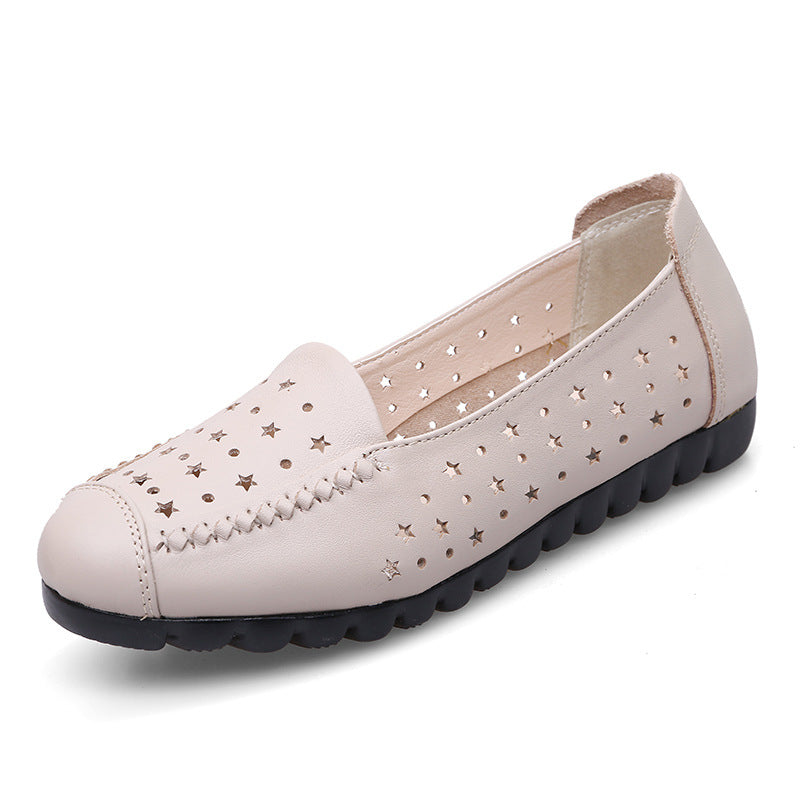 Women's Closed Toe Summer Flat Mom Plus Sandals