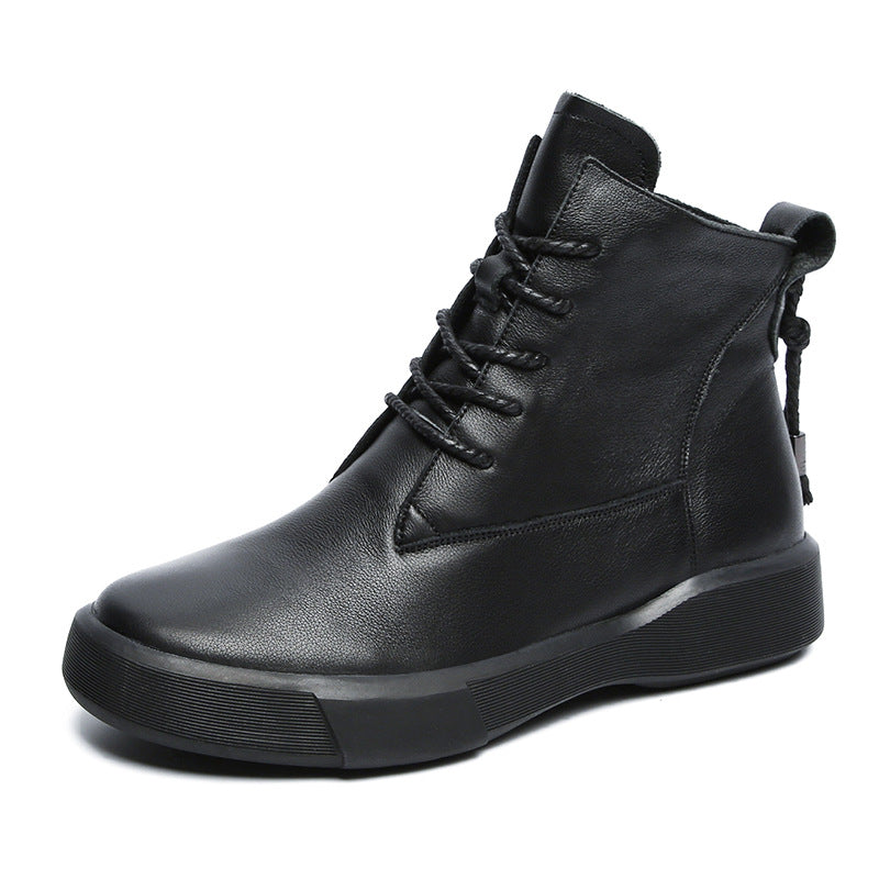 Women's Martin Autumn Short Soft Bottom Lace Boots