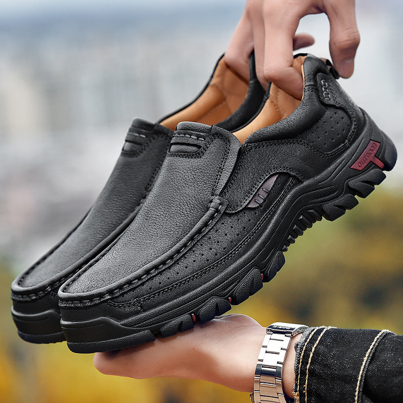 Men's Summer Breathable Hole Dad Genuine Xl Sneakers