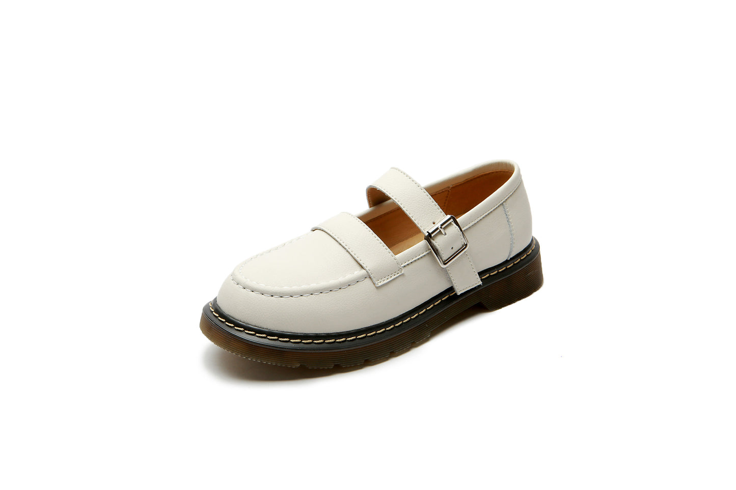 Women's Foot Beauty Power Uniform Style Soft Small Leather Shoes