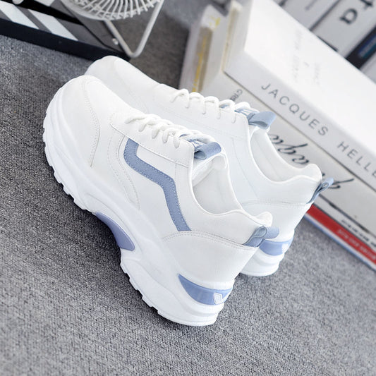 Surface Mesh Breathable Thick Bottom Korean Casual Shoes