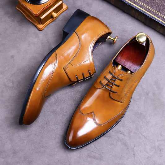 Men's Big Promotion Business Large Size Leather Shoes