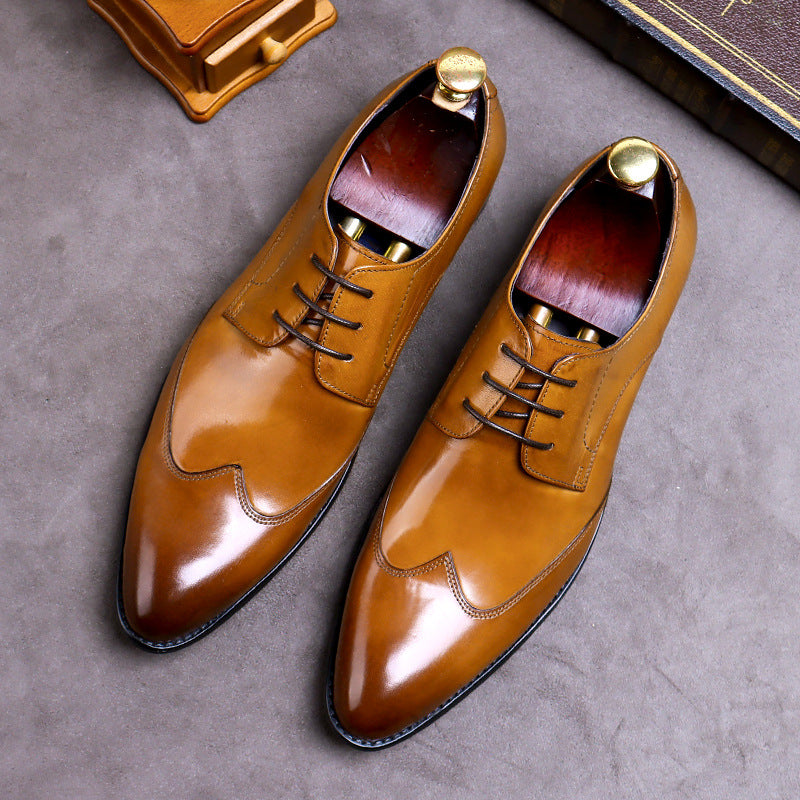 Men's Big Promotion Business Large Size Leather Shoes
