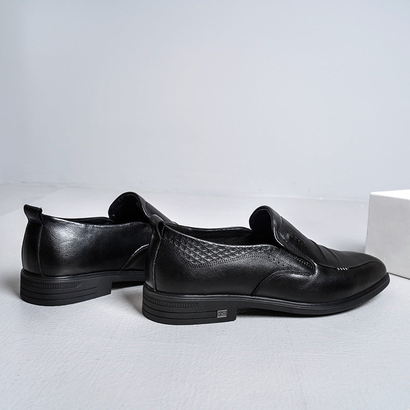 Men's Cowhide Small Size Four Genuine Dress Leather Shoes