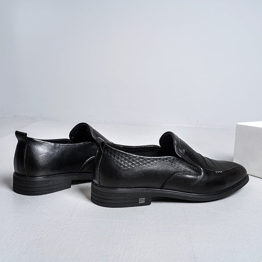 Men's Cowhide Small Size Four Genuine Dress Leather Shoes