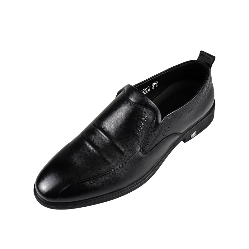 Men's Cowhide Small Size Four Genuine Dress Leather Shoes