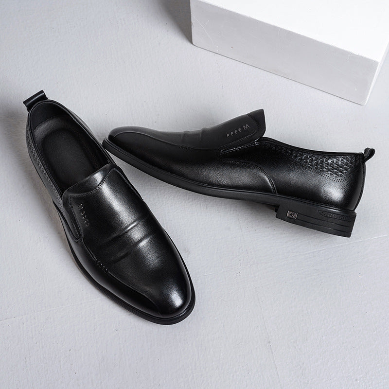 Men's Cowhide Small Size Four Genuine Dress Leather Shoes