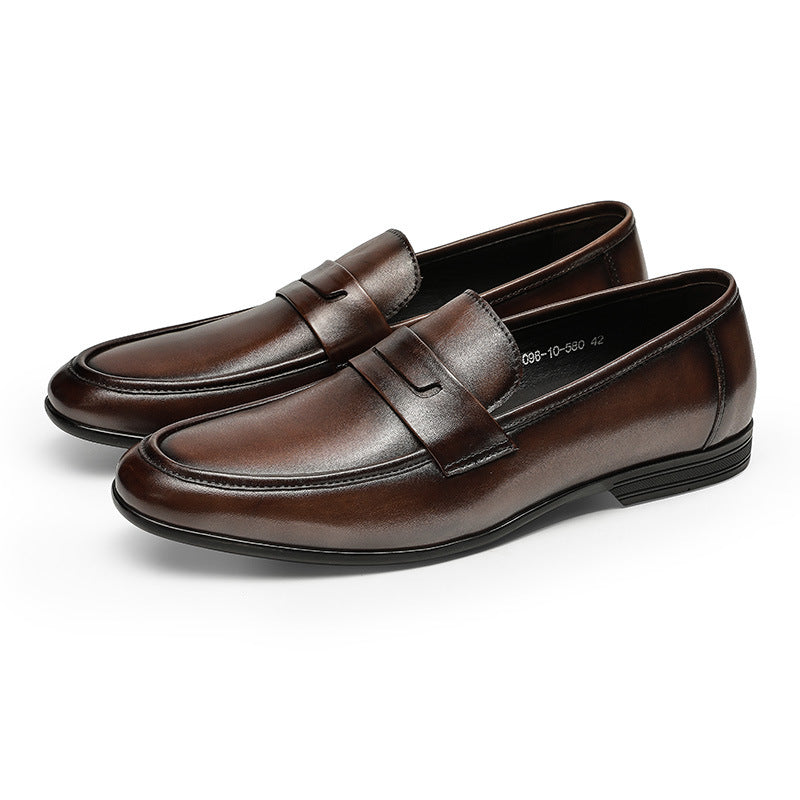 Men's Delivery Within Hours Summer Slip On Leather Shoes