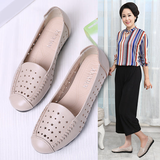 Women's Closed Toe Summer Flat Mom Plus Sandals