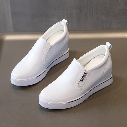 Women's Height Increasing Insole Korean Style Slimming Casual Shoes