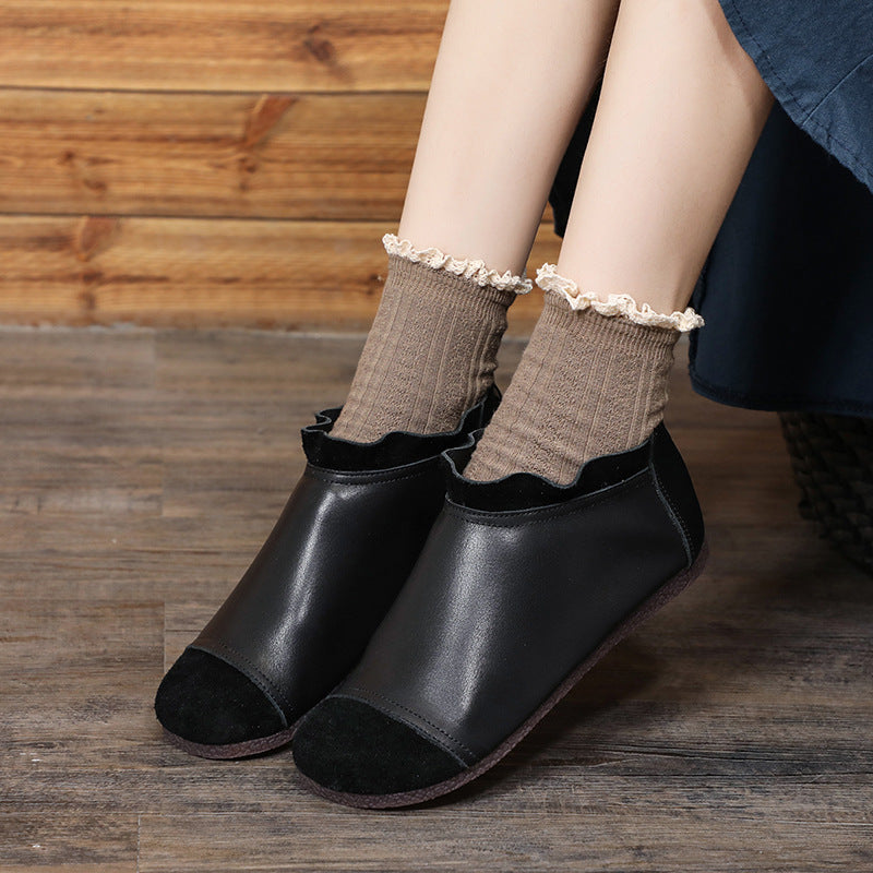 Women's Vintage Genuine Breathable Comfortable Slip-on Soft Casual Shoes