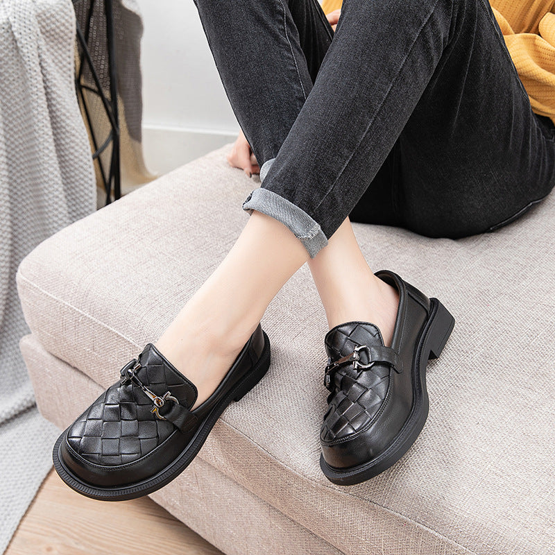 Women's & Men's Jane Hand-woven Strap Mori Style Pumps First Men's Shoes