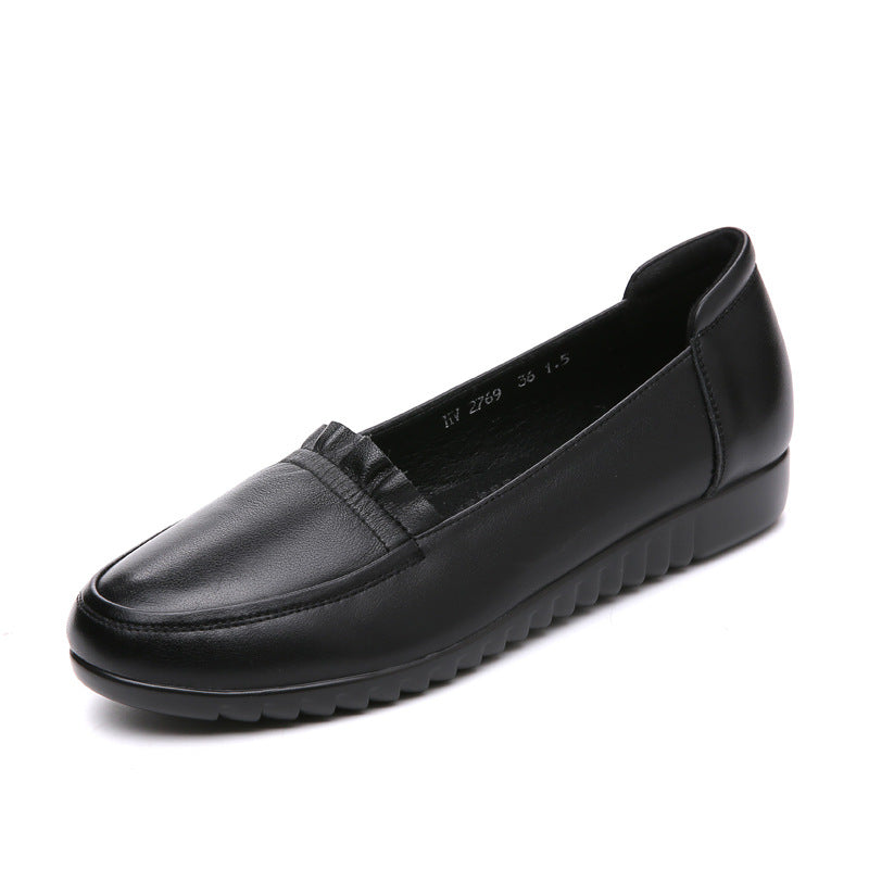Women's Mother's Soft Bottom Comfortable Genuine Pumps Women's Shoes