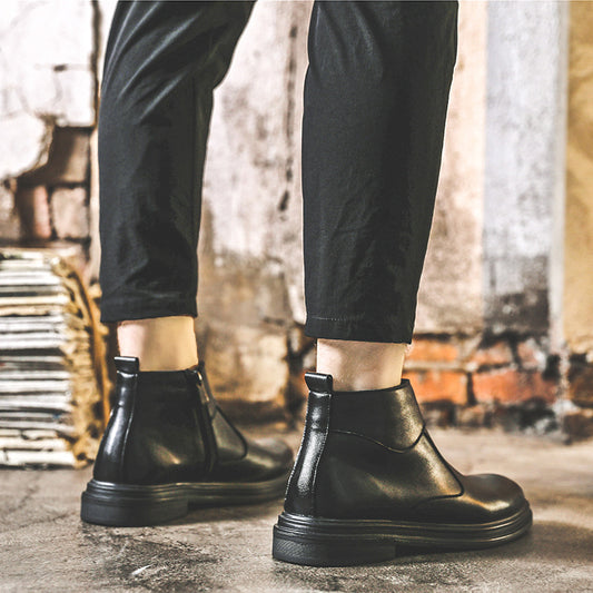 Men's Martin British Style Trendy Fashion Middle Boots