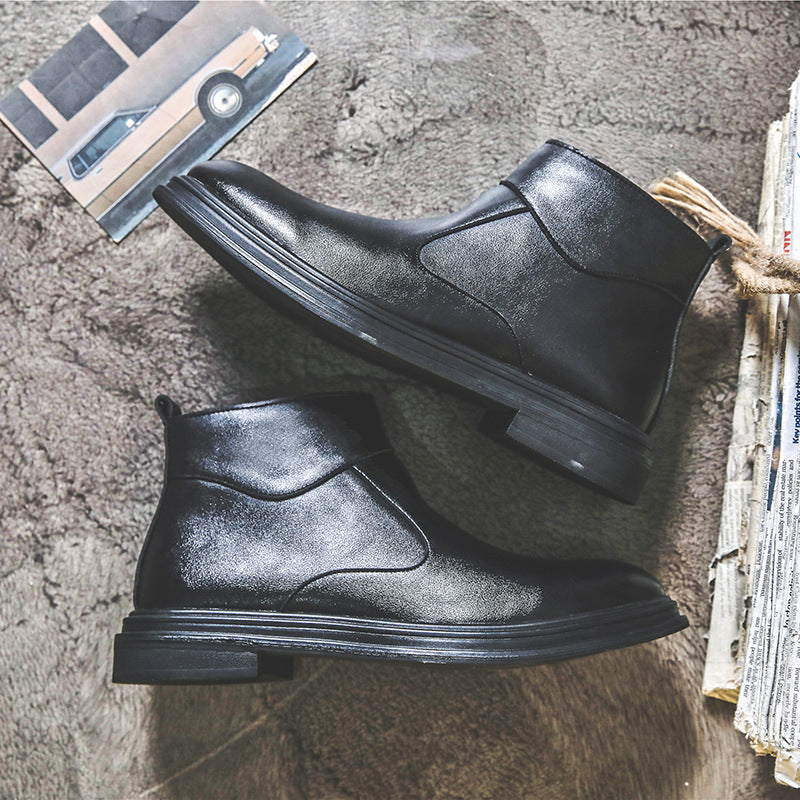 Men's Martin British Style Trendy Fashion Middle Boots