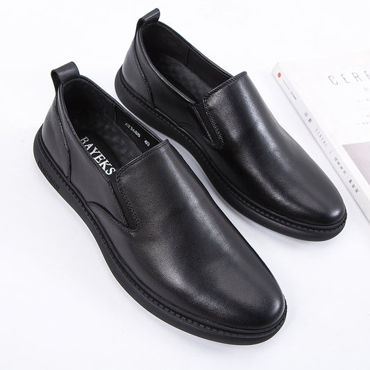 Men's Simple Elegant Genuine Autumn Light Head Casual Shoes