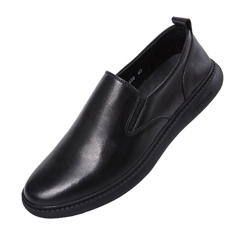 Men's Simple Elegant Genuine Autumn Light Head Casual Shoes