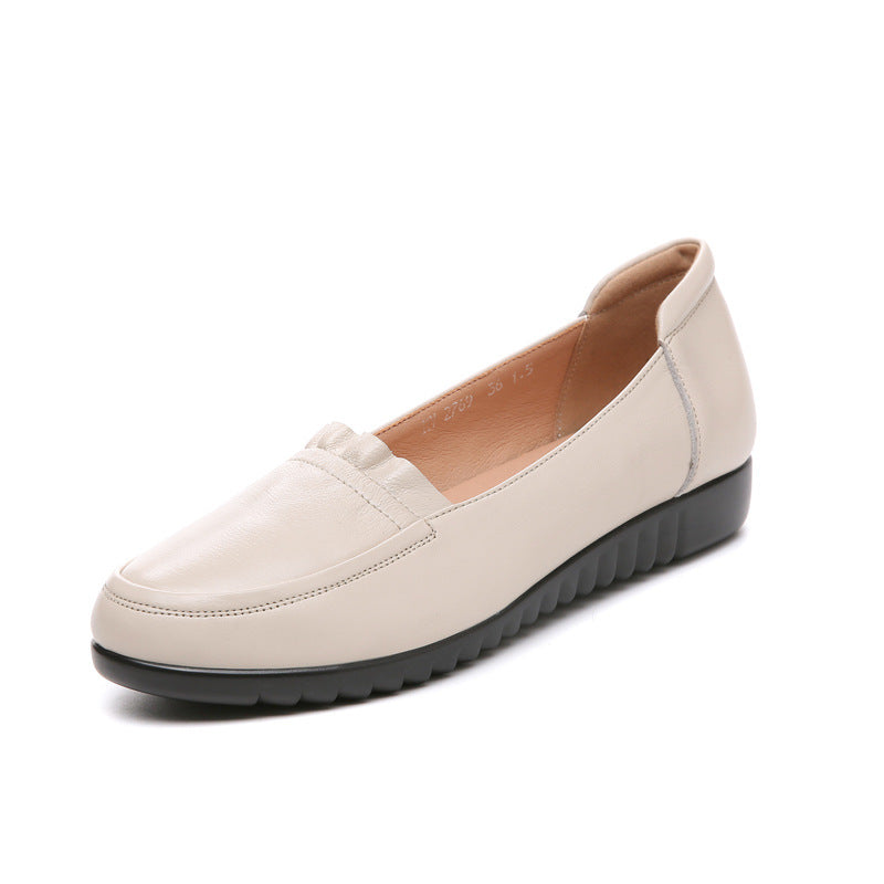 Women's Mother's Soft Bottom Comfortable Genuine Pumps Women's Shoes