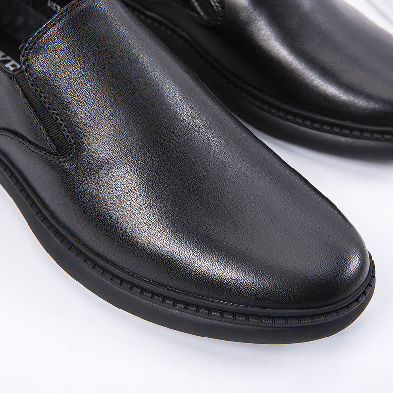 Men's Simple Elegant Genuine Autumn Light Head Casual Shoes