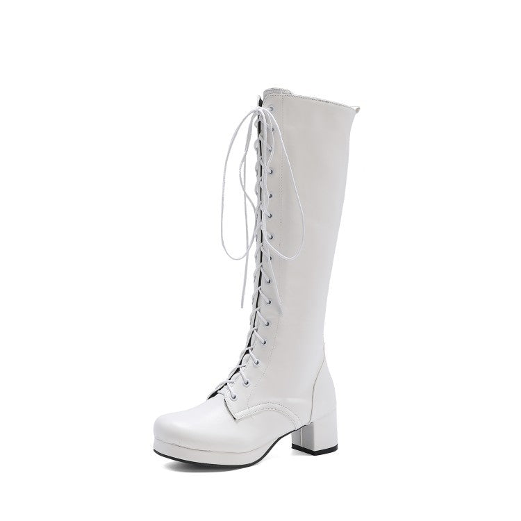Women's Long-term Plus Size Autumn Perforated Martin Boots