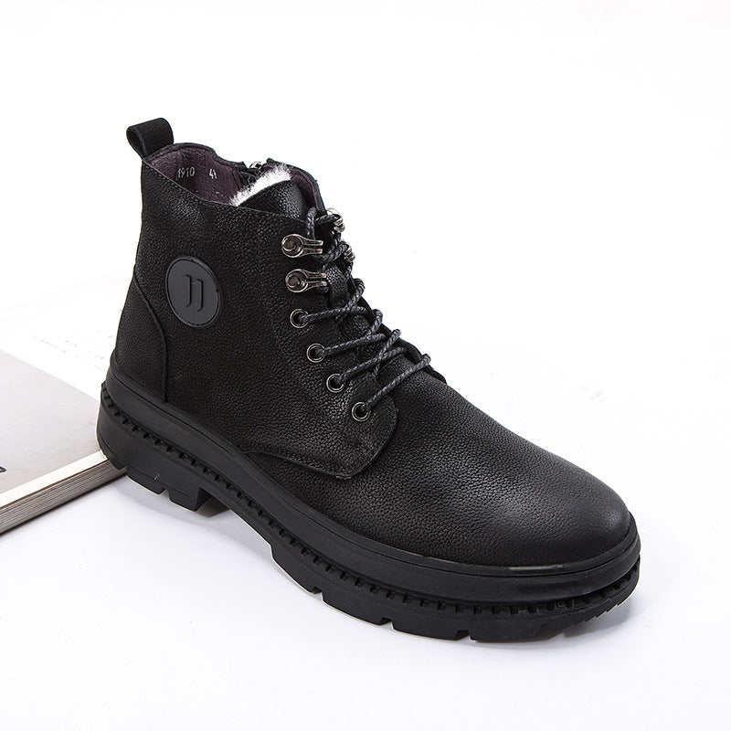 Men's Winter Comfortable Warm Wool Cotton Men's Shoes