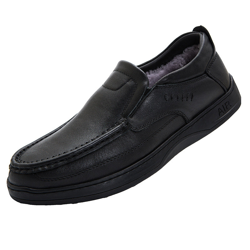 Men's Affordable Winter Genuine Plus Size Cotton Online Warm Wool Men's Shoes