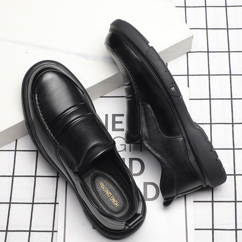 Men's First Layer Cowhide Business Formal Casual Shoes