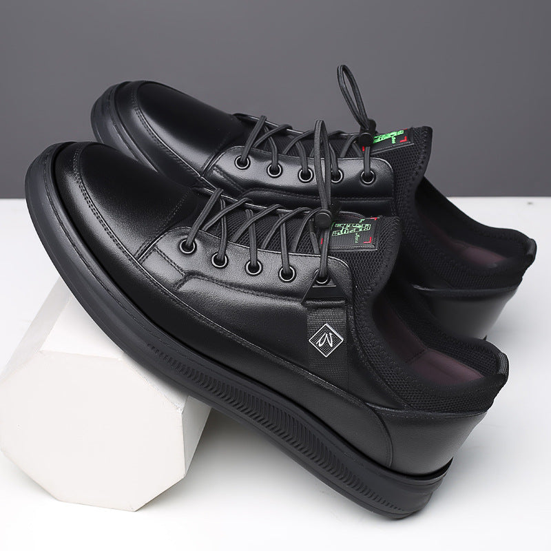 Men's Old German Spring Genuine Height Increasing Casual Shoes