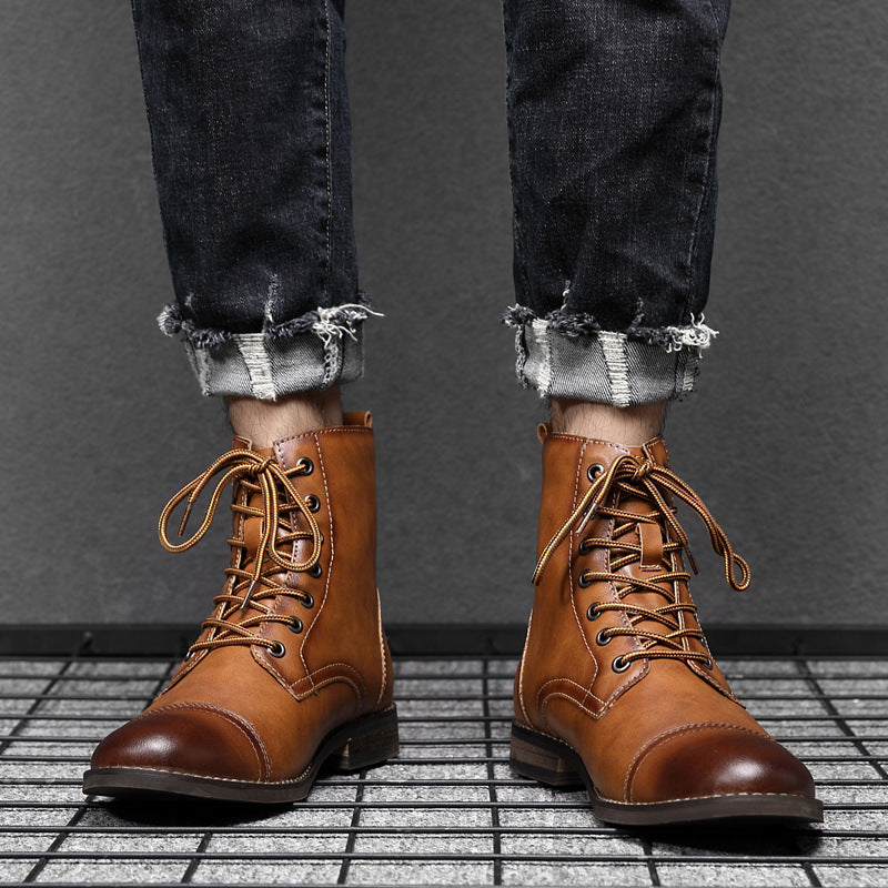 Men's Martin Fashion Plus Size Retro British Boots
