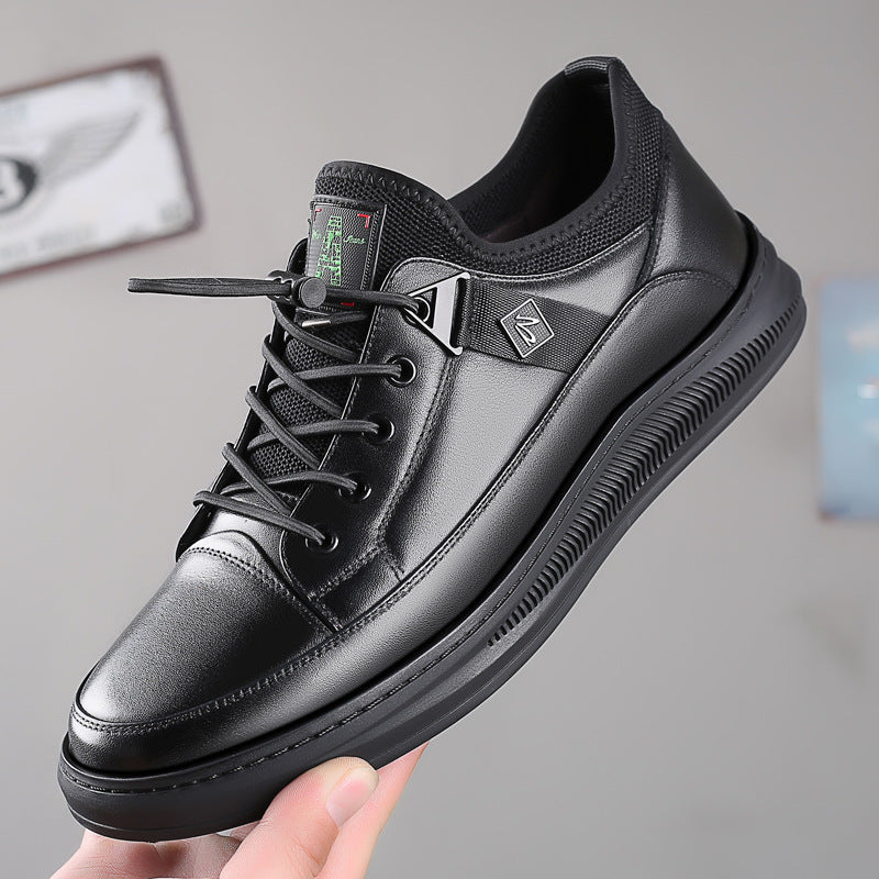 Men's Old German Spring Genuine Height Increasing Casual Shoes