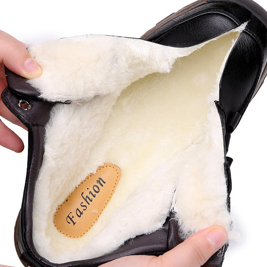 Men's Winter Veet Warm Cotton Sports Hard-wearing Men's Shoes