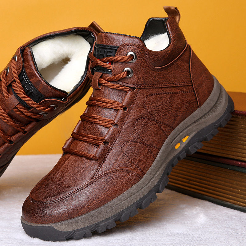 Men's Winter Veet Warm Cotton Sports Hard-wearing Men's Shoes