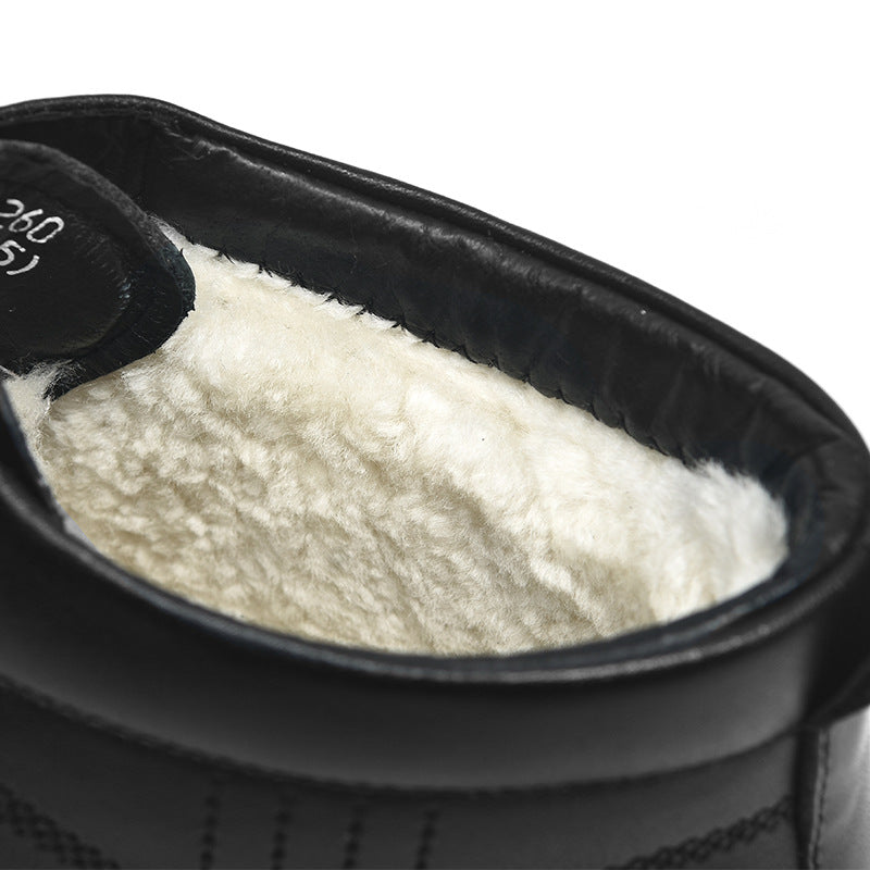 Men's Strong Real With Fleece Lining Fleece-lined Men's Shoes