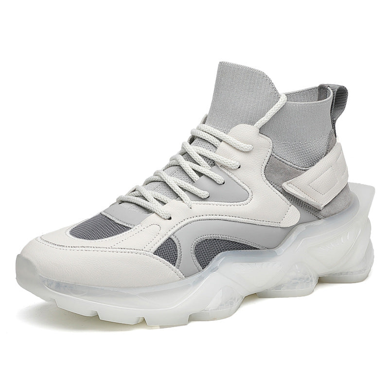 Men's Authentic Clunky Sports Autumn Running Mesh Height Increasing Sneakers