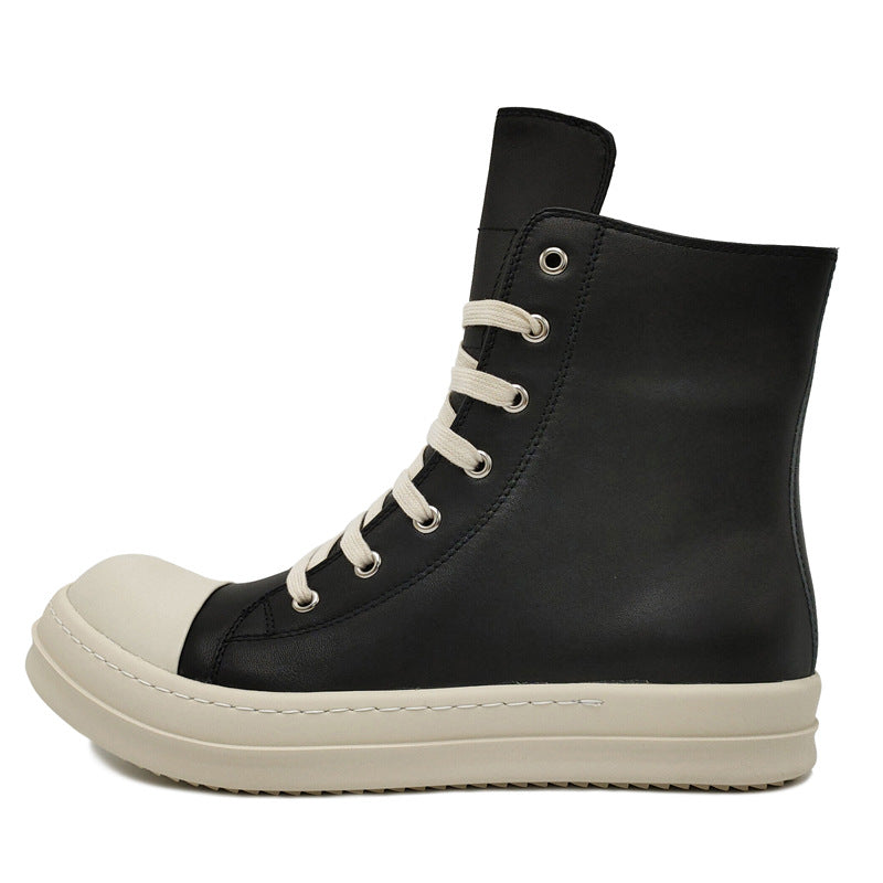 Women's & Men's Goods Trend Thick-soled Cowhide Suede Winter Sneakers