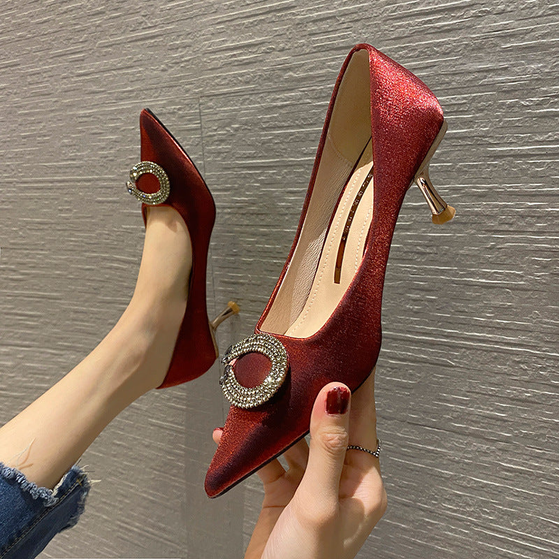 Women's Style Sexy Night Club Pointed Bride Women's Shoes