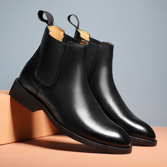 Men's Martin Short Genuine Chelsea British Pointed Boots