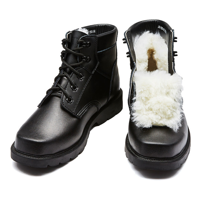 Men's Steel Toe Bottom Martin Winter Veet Warm Men's Shoes