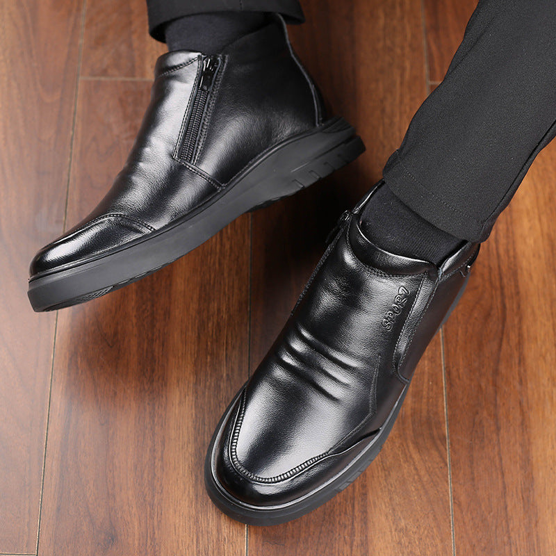 Men's Cotton Genuine Warm Veet Thick Wool Men's Shoes
