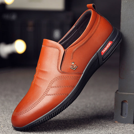 Men's Business Hight Increasing Invisible Height Insole Leather Shoes