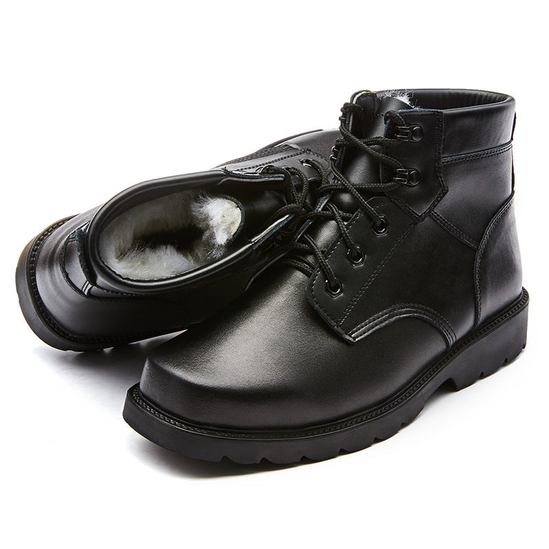 Men's Steel Toe Bottom Martin Winter Veet Warm Men's Shoes