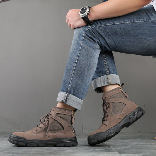 Men's Middle Top Working Wear British Warwolf Boots