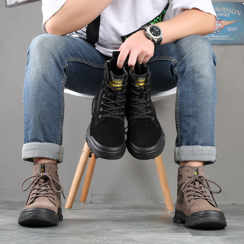 Men's Middle Top Working Wear British Warwolf Boots