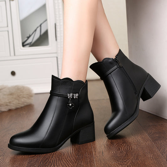 Women's Cotton Thickened Plus Veet Soft Bottom Boots