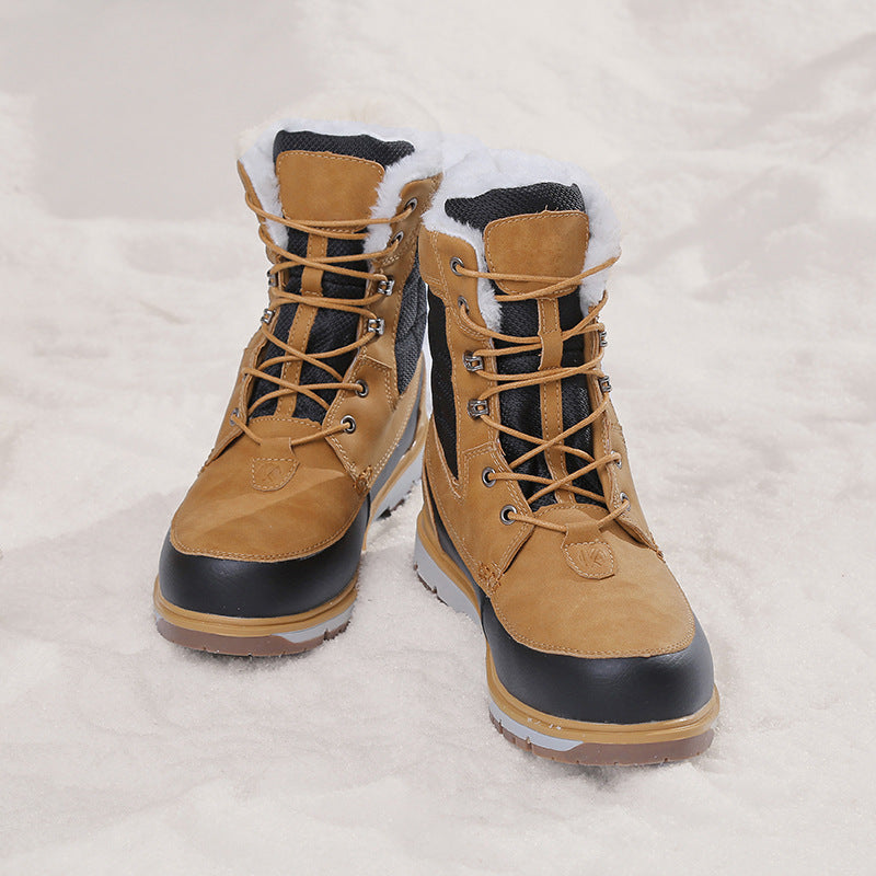 Men's Northeast Waterproof Warm Plus Veet Cotton Outdoor High Snow Boots
