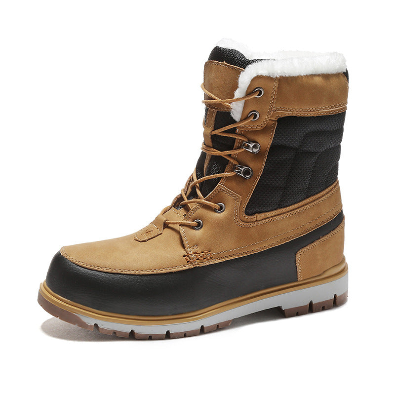 Men's Northeast Waterproof Warm Plus Veet Cotton Outdoor High Snow Boots