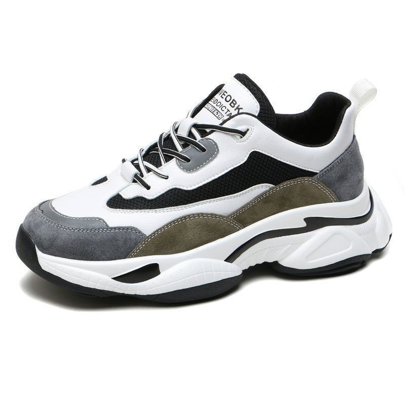 Men's Platform Dad Winter Plus Veet Breathable Sneakers