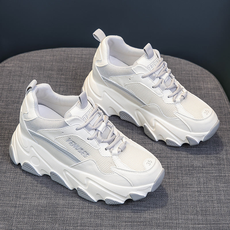 Women's Dad Autumn Versatile Platform Height Increasing Sneakers